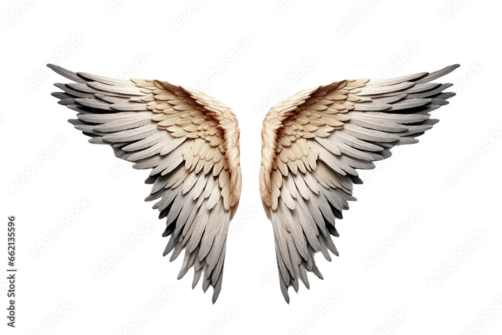 Wing. isolated object, transparent background Wing. isolated object, transparent background