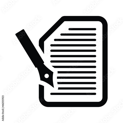 Dissertation, document, essay icon.