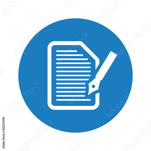 Dissertation, document, essay icon.