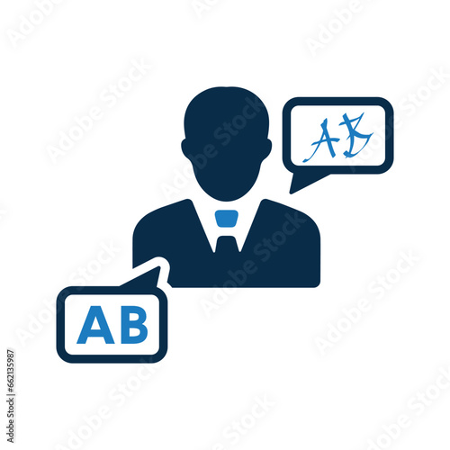 Language translator icon.