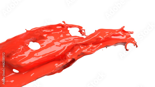 The Blood splash png image 3d rendering
