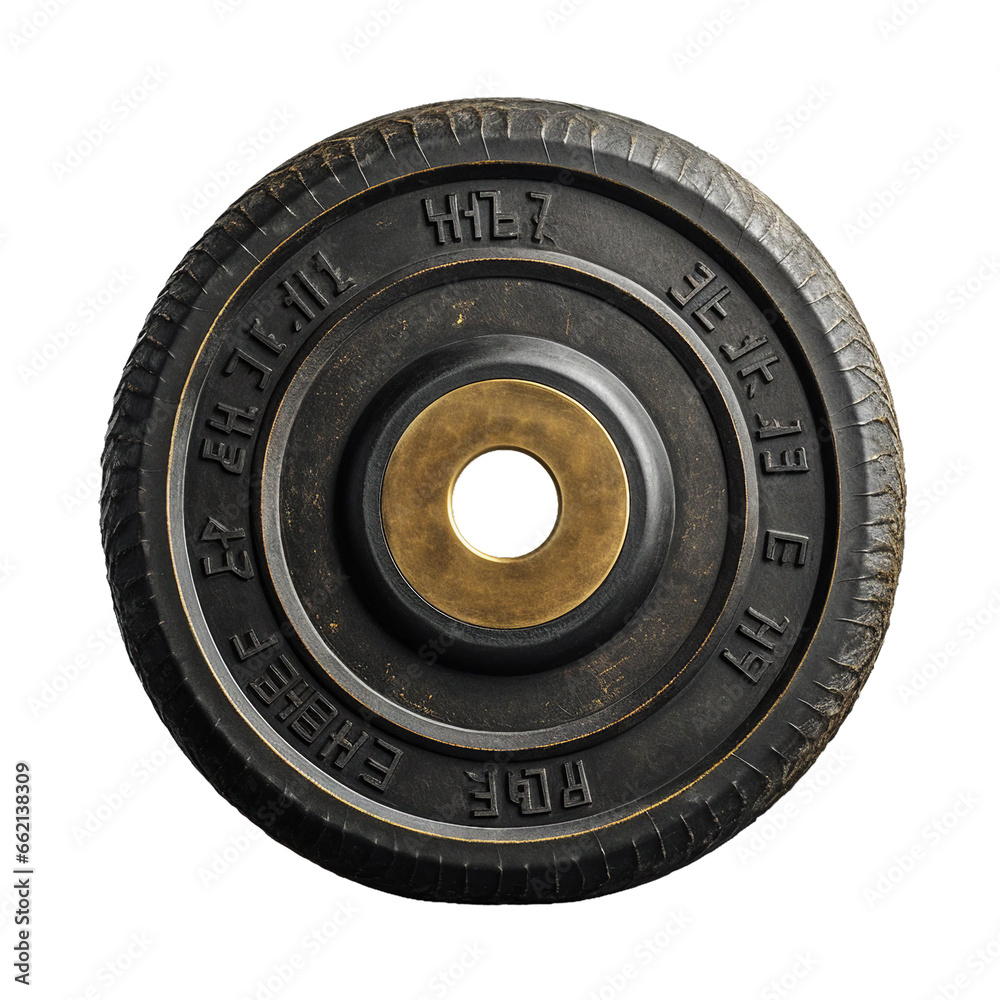 Weight plate. isolated object, transparent background Weight plate. isolated object, transparent background
