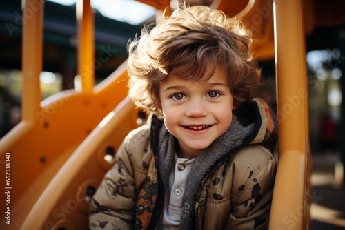Child on a playground.