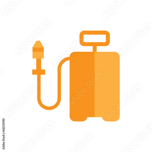 Pressure sprayer icon vector, filled flat sign, solid illustration on white background..eps