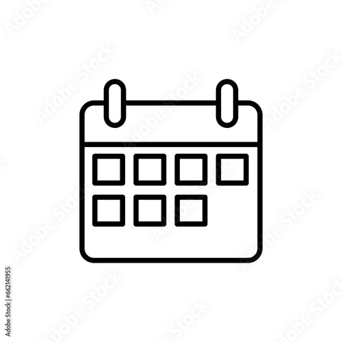  Calendar icon. Flat design. flat trendy style illustration on white background..eps