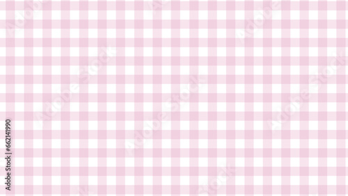 Pink and white checkered pattern