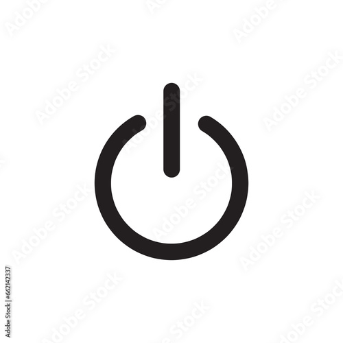 Start power button icon vector, solid flat trendy style illustration on white background..eps