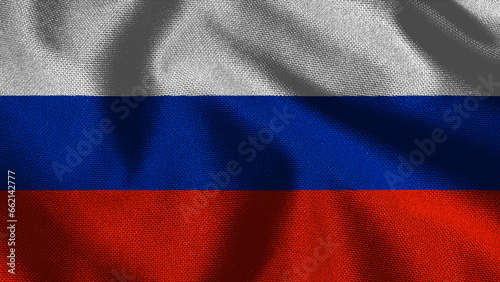 Russia Waving Flag