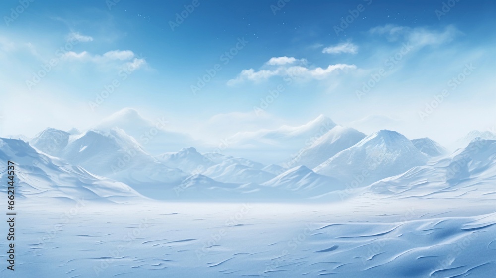 Obraz premium space for text on realistic winter Landscape background, background image, AI generated