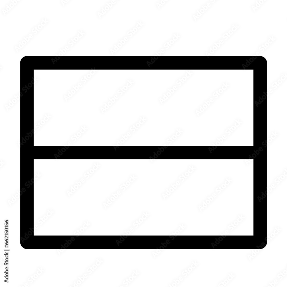 Indonesia Flag Icon and Illustration in Line Style Indonesia Flag Icon and Illustration in Line Style