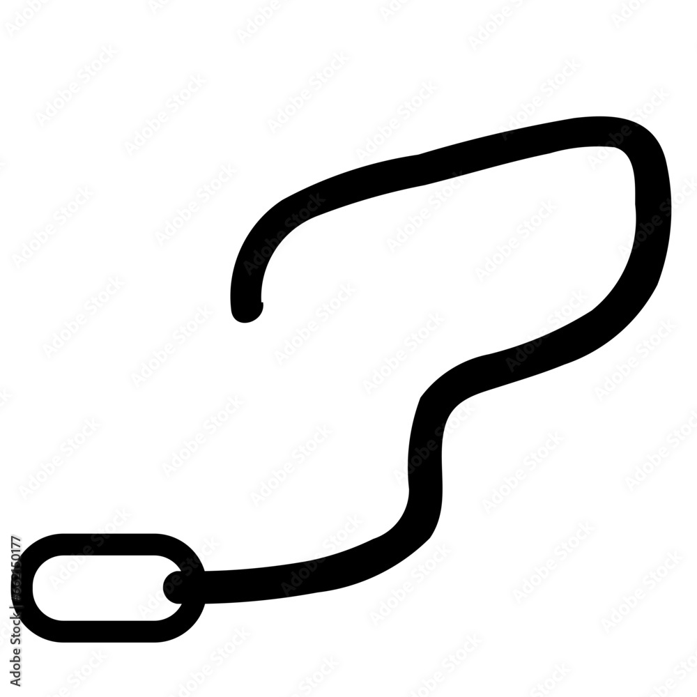 Mic Wireless Icon and Illustration in Line Style Mic Wireless Icon and Illustration in Line Style