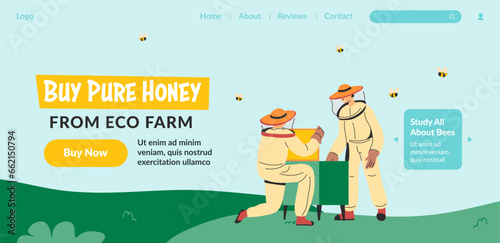 Buy pure, unadulterated honey from an organic farm