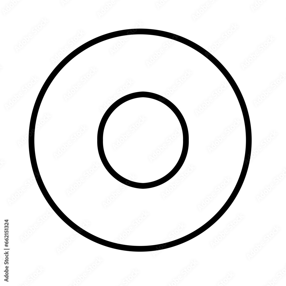 Sponge Cake Icon and Illustration in Line Style Sponge Cake Icon and Illustration in Line Style