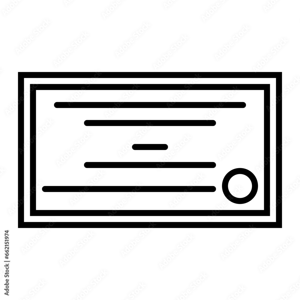 Bachelor's Certificate Icon and Illustration in Line Style Bachelor's Certificate Icon and Illustration in Line Style