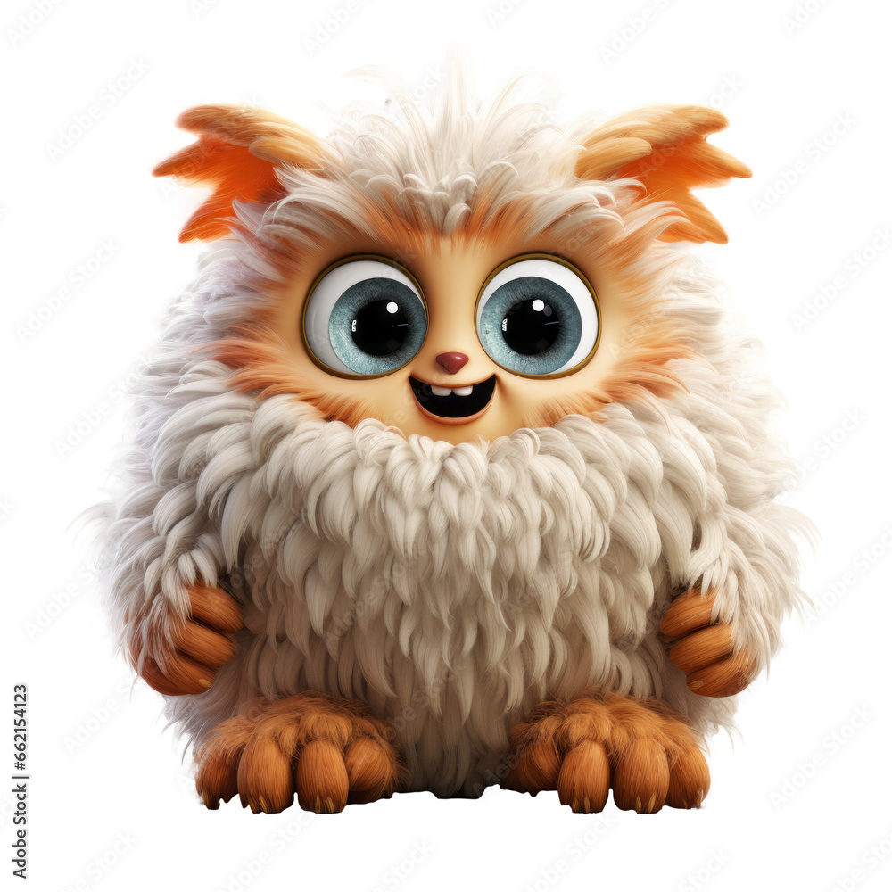 Naklejka premium Monster emoji isolated on transparent background