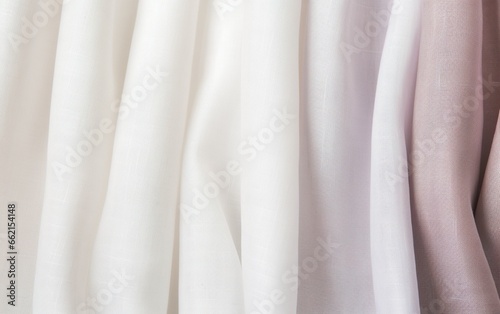 Soft pastel cotton linen background. Delicate gradient fabric texture.
