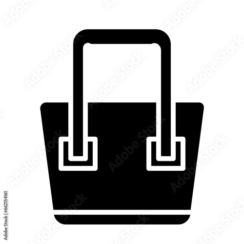 Small Bag icon illustration in solid style