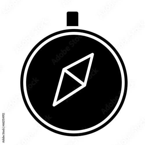 Free Download compas icon in a black and white - GFXLoad