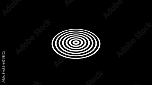 White color radio wave animation.