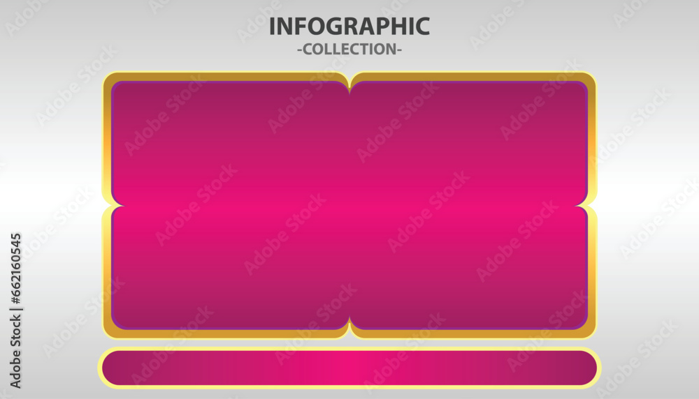 Vector flat Process infographic template element collection