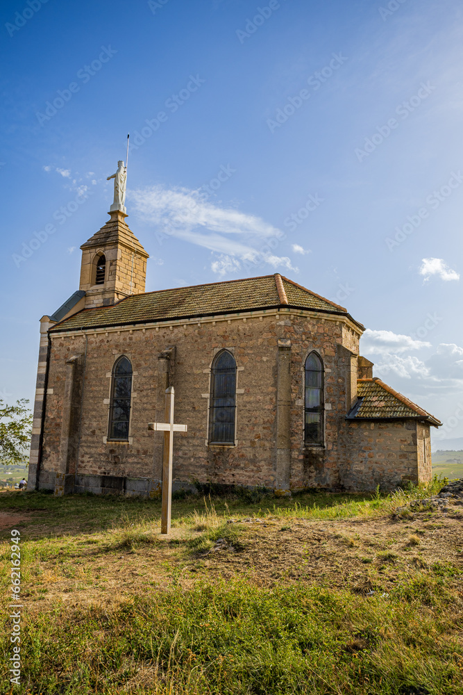 Fototapeta premium La Chapelle de la Madone à Fleurie