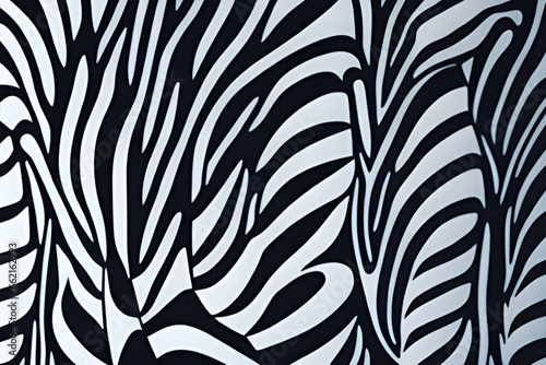 black and white seamless pattern,print,vintage,decor,fabric,zebra,backdrop,nature,Ai generated  © Quranmeri