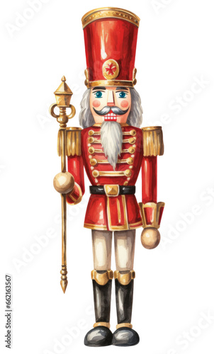 PNG Nutcracker Vintage style Watercolor illustration photo