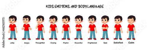 Kids emotions and Body Language  photo