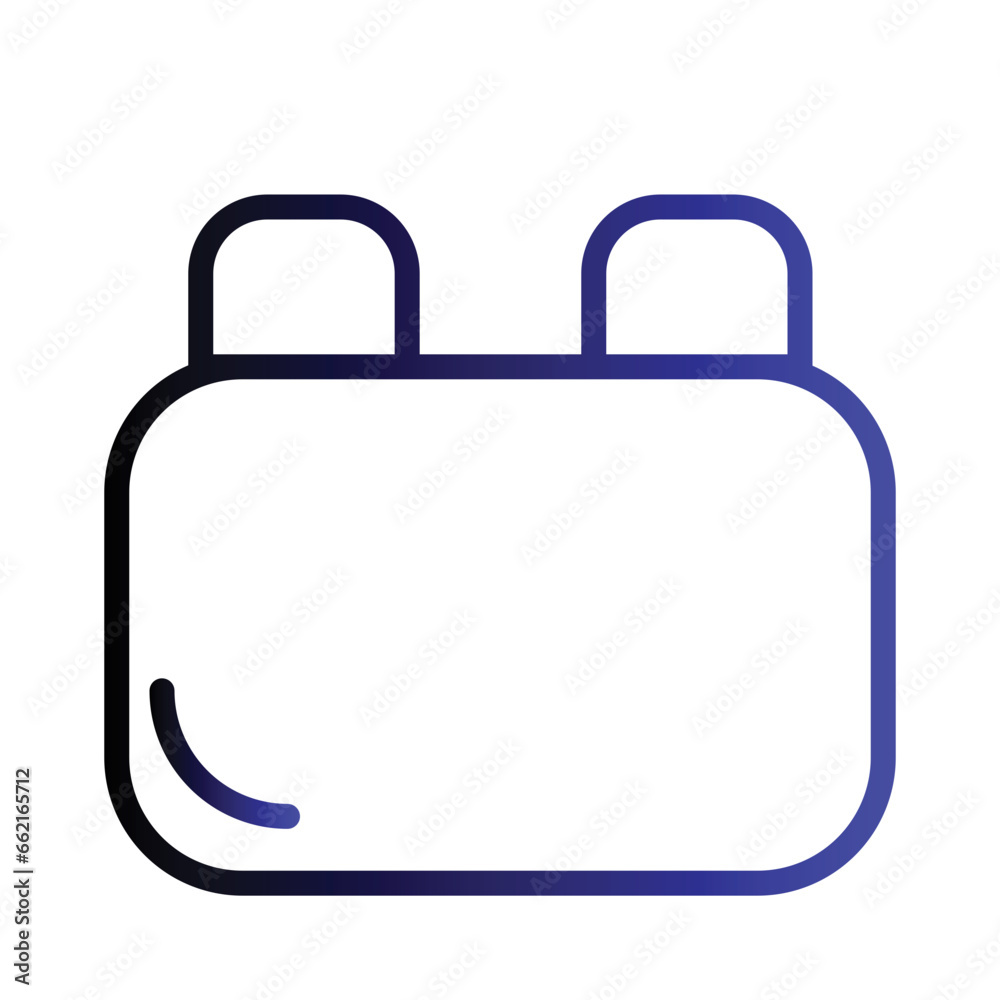 Add In Plug Gradient Line Icon Add In Plug Gradient Line Icon