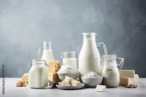 dairy products and milk

