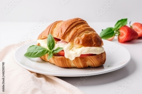 croissant on a plate 