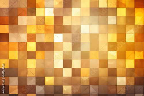 Abstract golden mosaic geometric background