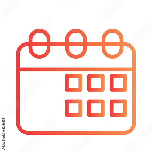 Calendar Festival Japan Gradient Line Icon