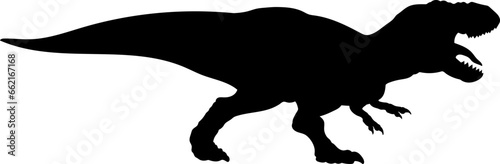 Tyrannosaurus Dinosaur Silhouette vector Types of dinosaurs breeds