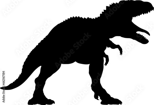 Tyrannosaurus Dinosaur Silhouette vector Types of dinosaurs breeds