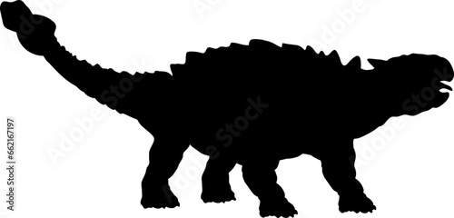 Ankylosaurus Dinosaur Silhouette vector Types of dinosaurs breeds