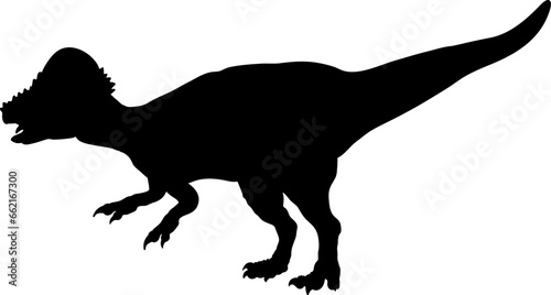Stygimoloch Dinosaur Silhouette vector Types of dinosaurs breeds