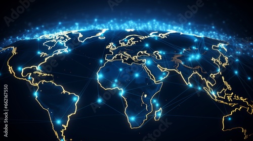 A global corporate network connecting offices worldwide for business expansion