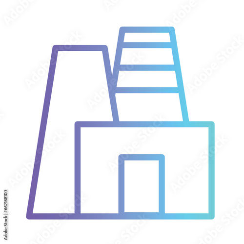 Acid Climate Rain Gradient Line Icon