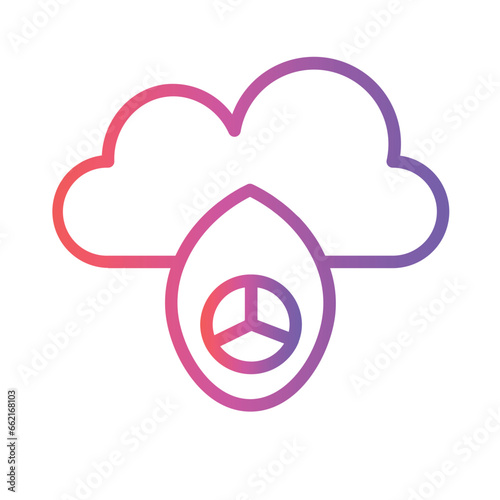 Acid Atomic Ecology Gradient Line Icon