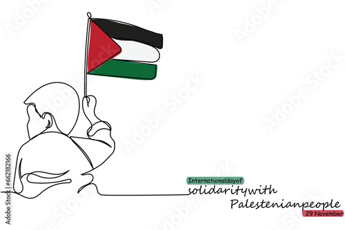 International day of solidarity with Palestinian people. Palestine will be free concept art. Annual observance ON 29 November. Support a peaceful settlement. Palestinian Rights. Muslim nations unity.