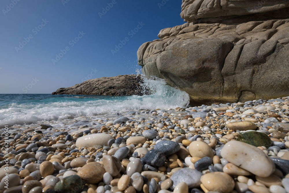Beautiful Seychelles beach with white pebbles and emerald water as top beaches concept Beautiful Seychelles beach with white pebbles and emerald water as top beaches concept