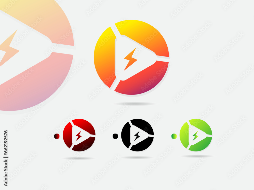 Gaming logo design. Circle gaming logo design template. Gamer. Energy. Abstract. Play. Colorful design. Modern. Computer. Games. Business Gaming logo design. Circle gaming logo design template. Gamer. Energy. Abstract. Play. Colorful design. Modern. Computer. Games. Business