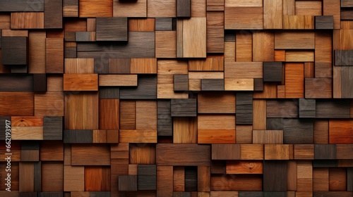 Wood marquetry wall parquet  abstract pattern background