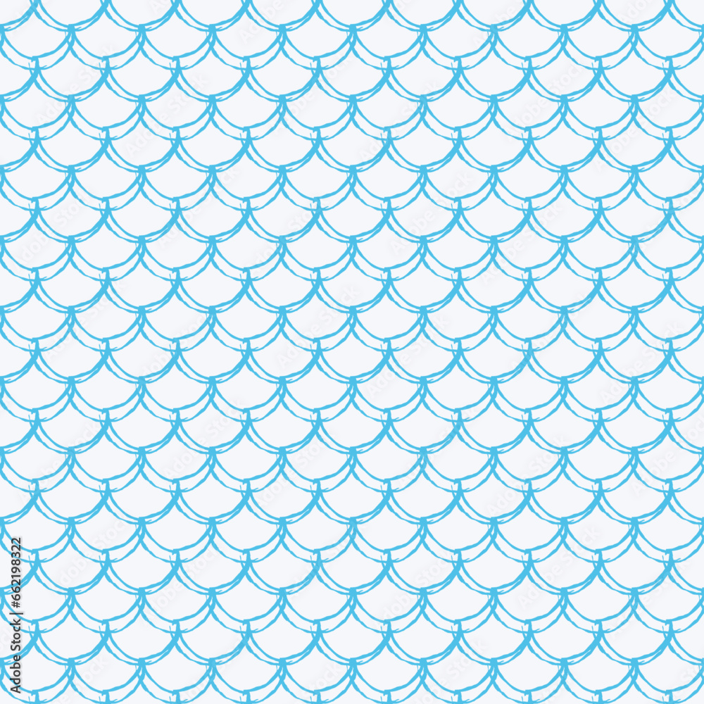 Fish scale seamless pattern