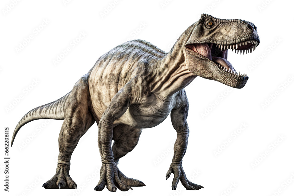 full body of a roaring carnivorous dinosaur on transparent background full body of a roaring carnivorous dinosaur on transparent background