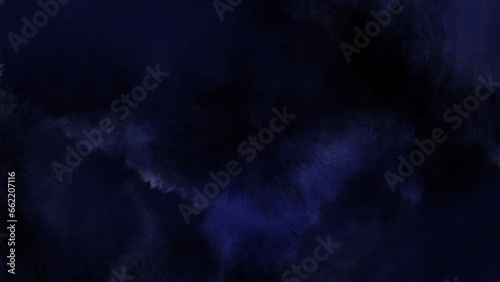 Beautiful Abstract Grunge Decorative Navy Blue Dark Stucco Wall Watercolor Background. Texture thumbnail Banner With Space For Text