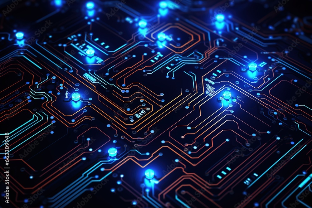 Electronic circuits, blue neon light, Software and Web Developer Programming Code, Binary Abstract Computer Script, Program Developing digital background. Electronic circuits, blue neon light, Software and Web Developer Programming Code, Binary Abstract Computer Script, Program Developing digital background.