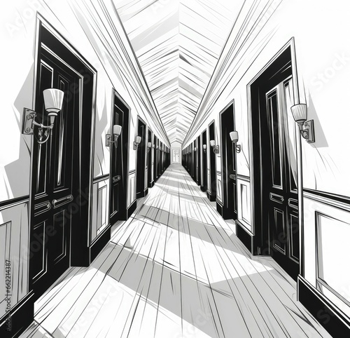 Whispers of a secret echo in the hallway © Appearplastic