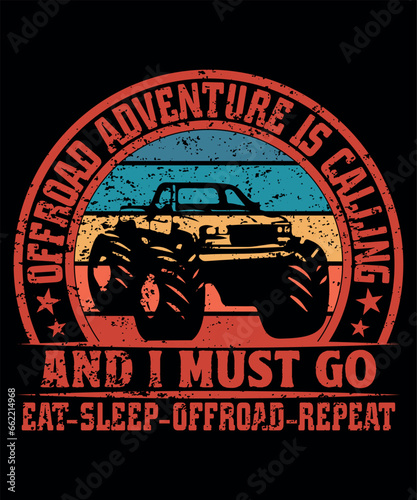 Off road vector tshirt design